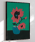 Quadro Vaso Floral Vermelho - loja online