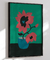 Imagem do Quadro Vaso Floral Vermelho