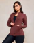 Jaqueta Slim com Proteção Solar Marrom Coffee - Bella Vita Fitwear