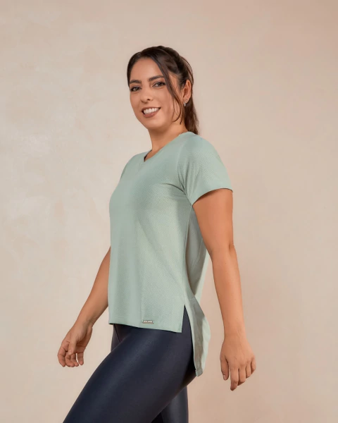 T-shirt Long - Verde - comprar online