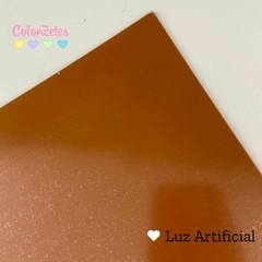 Chapa de acrílico 40x50cm - Marrom Chocolate (2mm) - MR800 - comprar online