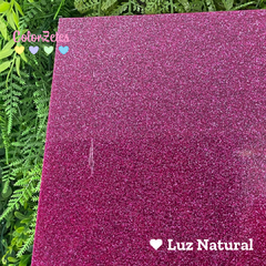 Chapa de acrílico Premium 30x45cm - Glitter Rosa - PI104 - comprar online