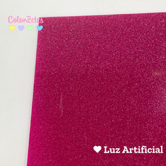 Chapa de acrílico Premium 30x45cm - Glitter Rosa - PI104 na internet