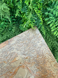 Chapa de acrílico 40x50cm - Marrom Marmorizado (2mm)
