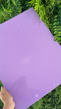 Chapa de acrílico 40x50cm - Roxo Candy Color (2mm) - RX751