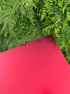 Chapa de acrílico 40x50 - Vermelho Espelhado (2mm)
