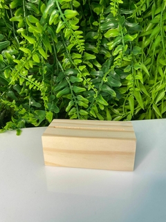Base para Acrílico em Pinus - 10x4,5cm - 4cm de altura