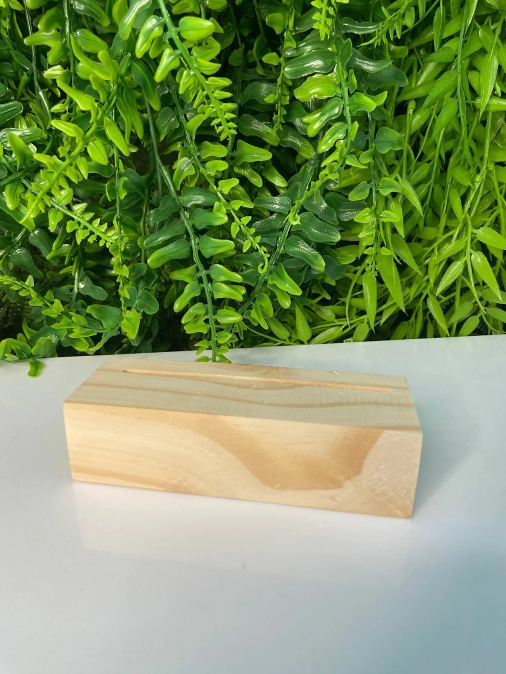 Base para Acrílico em Pinus - 12,5x4cm - 3,5cm de altura