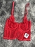 Corset de encaje rojo