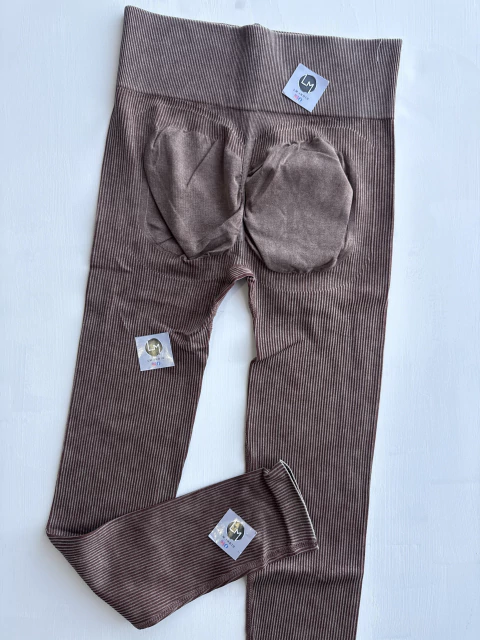 Calza push up prelavada tipo morley chocolate