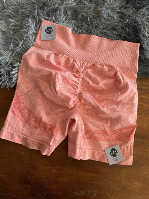 Shorts push up lisos salmon premium