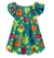 Vestido Infantil Fundo do Mar Infantil Kyly Meia Malha - Verde Esmeralda