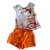 Conjunto de menina cachorrinho laranja