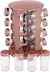 Porta Tempero Condimento Rose Gold Giratório Inox 16 Potes - comprar online