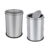 Lixeira Cesto De Lixo Tampa Basculante 12 Litros Inox