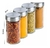 Porta Temperos Giratório Inox 12 Potes Design Mármore Preto na internet
