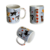 Kit 2 Canecas Cerâmica Para Chá Café Estampa Amo meu Pet 330ml - Inspire Casa