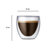 Imagem do Jogo de 6 Copos Dupla Parede Vidro Café Chá Água Drink 250ml