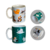 Kit 2 Canecas Cerâmica Para Chá Café Estampa Amo meu Pet 330ml