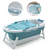 Banheira Dobrável Ofurô Grande 180 Litros Adulto E Infantil Cor Azul - comprar online
