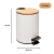 Lixeira Com Pedal E Tampa Bambu 5L Balde Removível Inox Para Banheiro Cozinha - Inspire Casa