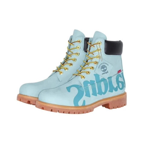 Supreme  x  Timberland Bota 6 "Premium Waterproof Ice Blue"