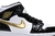 Air Jordan 1 Mid SE "Black Gold Patent Leather"