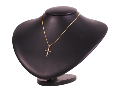 Veneziana Pingente Crucifixo Folheado18k 40,45 ou 50cm - comprar online