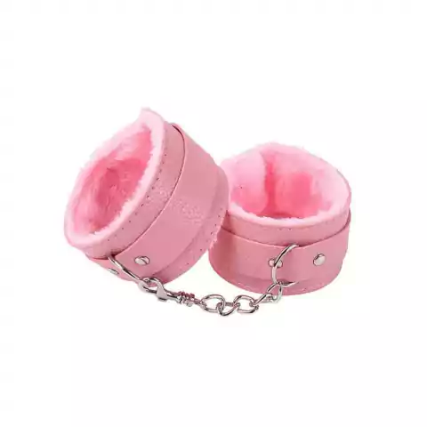 Algema com corrente e fivela rosa