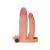 Capa peniana com extensor de 2,5 cm, estimulador de clitóris e cápsula vibratória, possui pênis para dupla penetração e anel para escroto. Lovetoy