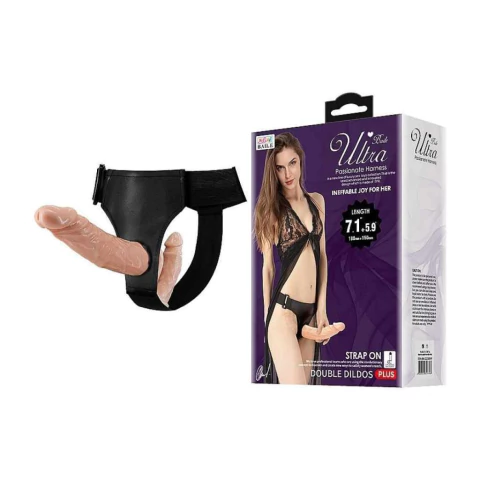 Cinta com prótese dupla baile strap on