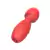 Varinha mágica com sugador de clitóris usb vermelho