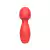 Varinha mágica com sugador de clitóris usb vermelho