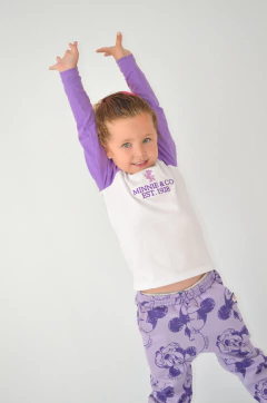 Remera Minnie Bco Lila - tienda online