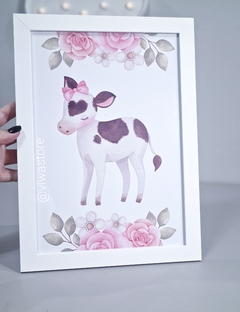 QUADRO TEMA (FAZENDINHA AQUARELA VAQUINHA)