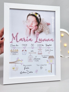 QUADRO MEU NASCIMENTO COM FOTO (LINHA DO TEMPO)