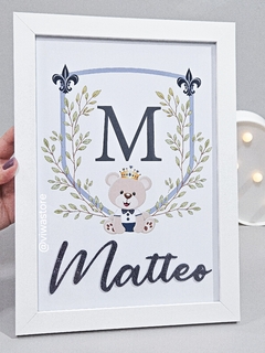 QUADRO NOME + INICIAL ( MONOGRAMA )