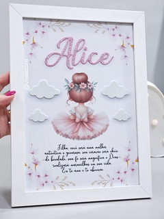 QUADRO NOME + FRASE ( BAILARINA )