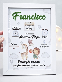 QUADRO MEU NASCIMENTO ( SAFARI BASQUETE )