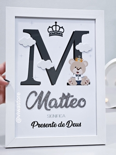 QUADRO INICIAL DO NOME + NOME + SIGNIFICADO ( URSINHO PRINCIPE )