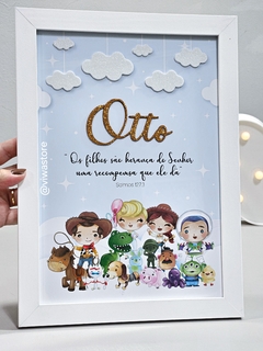 QUADRO NOME + VERSÍCULO ( TOY STORY )