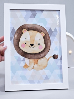 QUADRO TEMA LEÃOZINHO COLEÇÃO SAFARI BABY