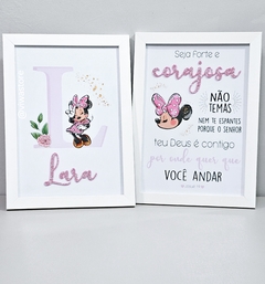 KIT COM 2 QUADROS (MINNIE MOUSE)