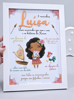 QUADRO MEU ANIVERSÁRIO (MOANA)