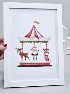 QUADRO TEMA CARROSSEL DE NATAL