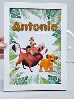 QUADRO NOME ( TIMÃO E PUMBA ) - comprar online
