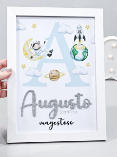 QUADRO INCIAL + NOME +SIGNIFICADO (ASTRONAUTA) - comprar online