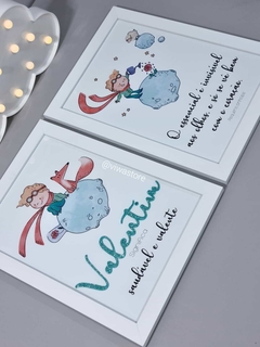 KIT COM 2 QUADROS (PEQUENO PRÍNCIPE)