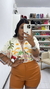 Short couro fake - loja online