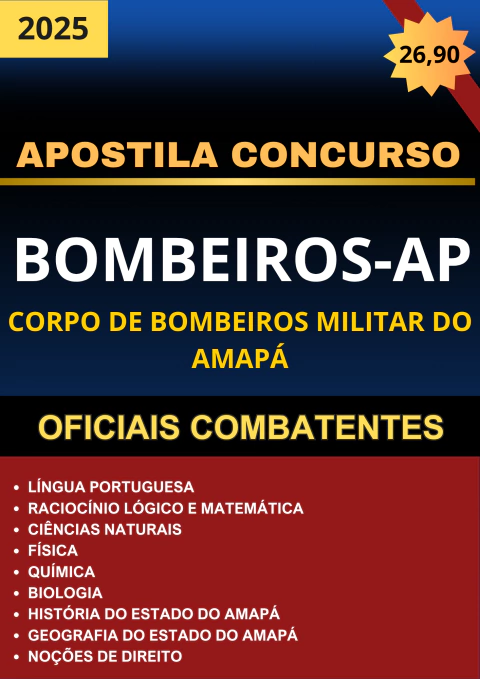 Apostila Concurso Corpo de Bombeiros Militar do Amapá 2025
